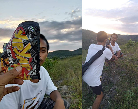 Tutorial foto kocak dan hasilnya biasa aja bikin geleng-geleng